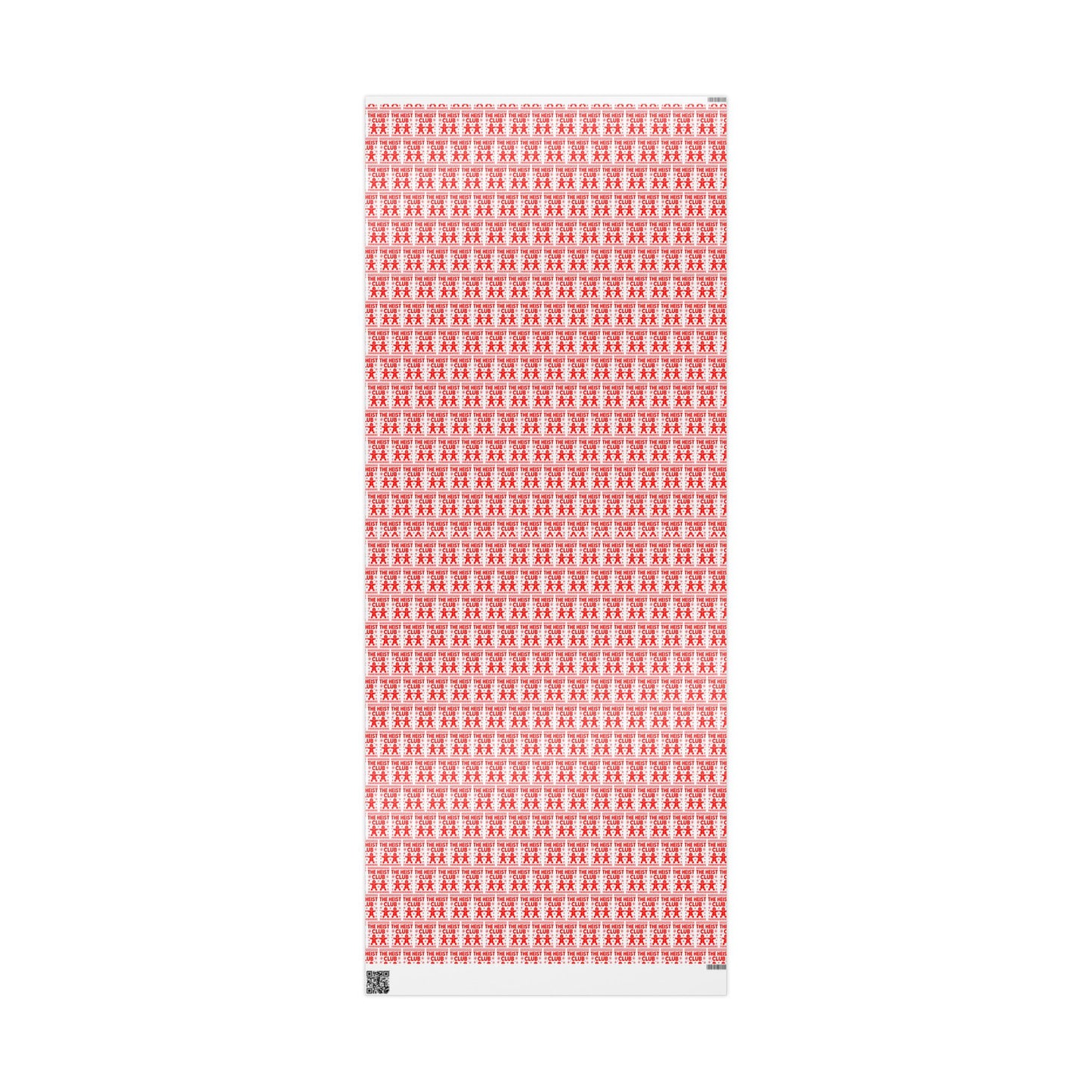 The Heist Club Wrapping Paper | Red holiday novelty paper