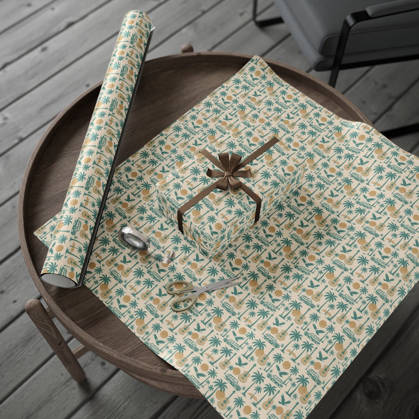 Wrapping Paper, Eagles Hotel California Gift Wrap for Music Lovers, Unique Holiday Present, Rock Band Theme Gift Packaging, Musician Gift,