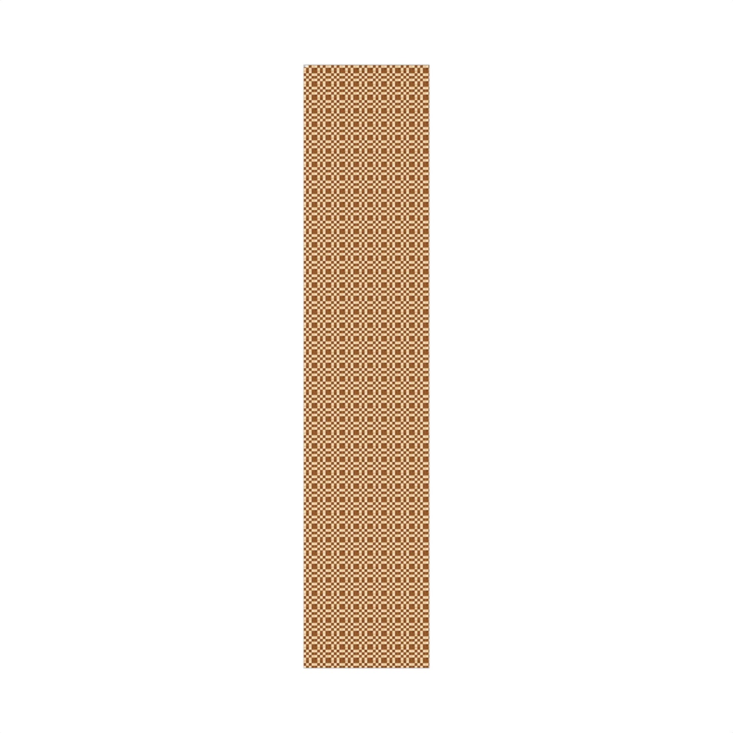 Brown Watercolor Checkerboard Gift Wrap Paper | Plaid Wrapping Paper