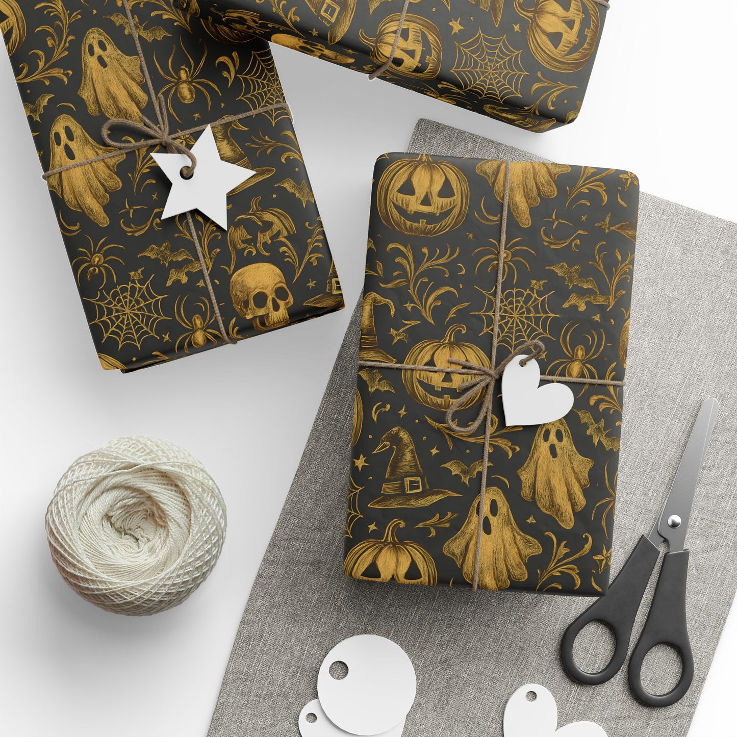 Halloween Wrapping Paper Design, Gift Wrap for Parties, Presents, Crafts, Decor, Scrapbooking