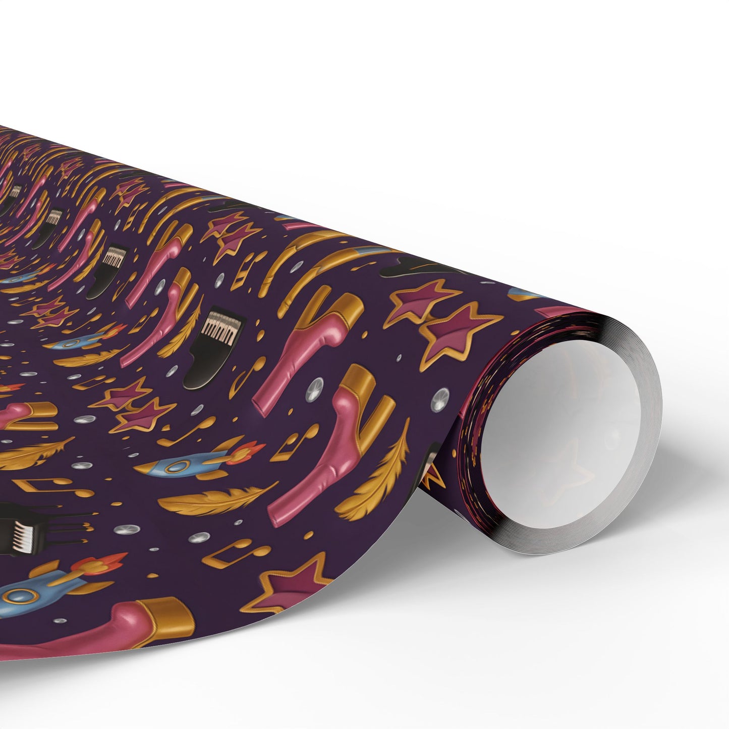 Wrapping Paper Set, Elton Gift Wrap, Music Icon Present Decor, Rock Star Birthday Party Supplies, Unique Holiday Wrappers, Retro Pop