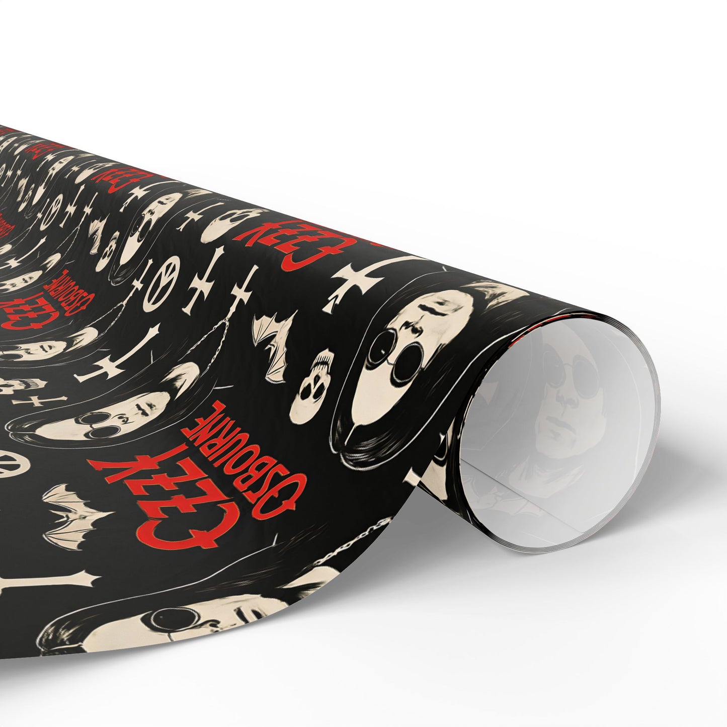 Wrapping Papers, Oz Gift Wrap, Rock Music Fan Present Wrap, Heavy Metal Wrapping Paper, Music Lover Holiday Gift Wrap, Unique