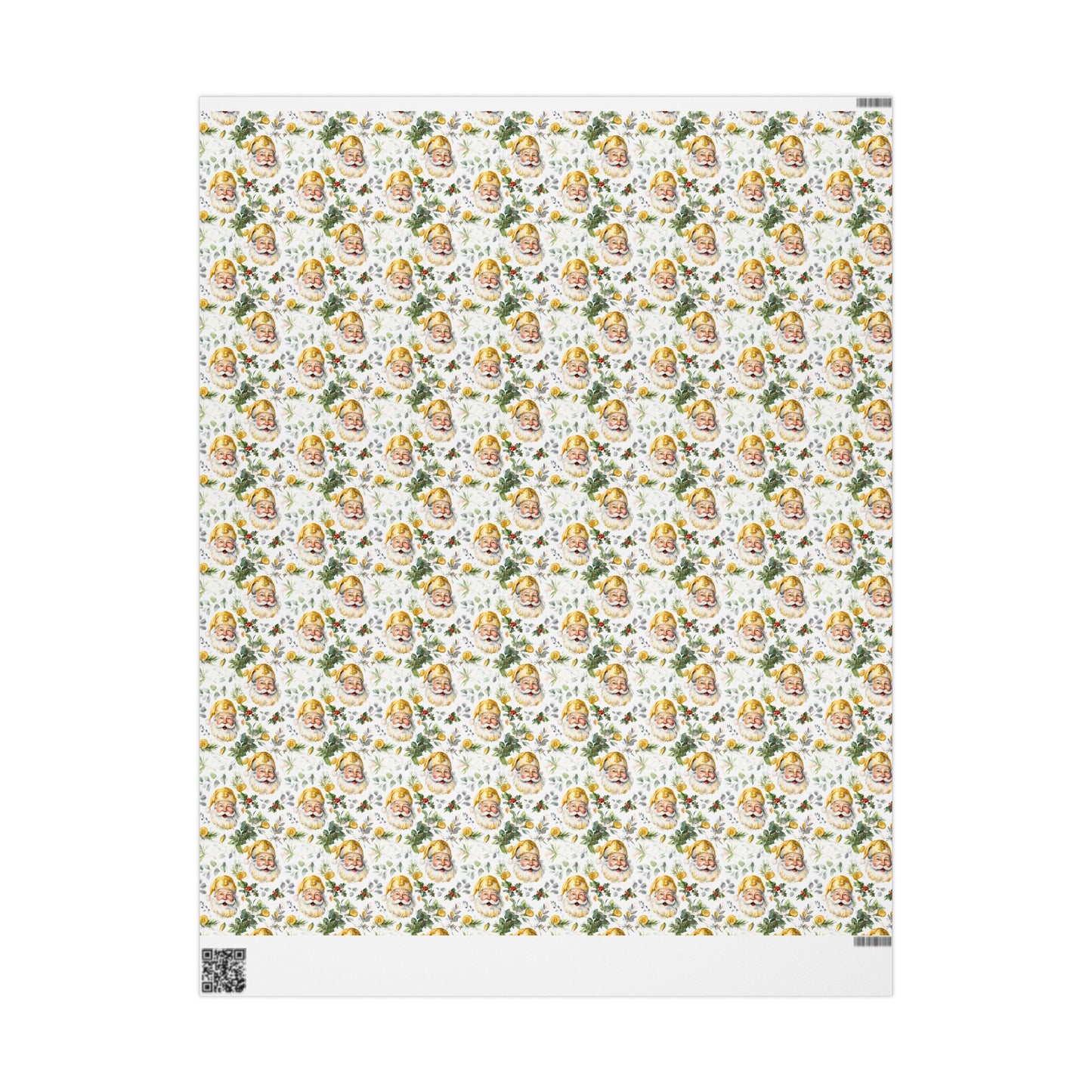 Bitcoin Santa Wrapping Paper, Christmas Gift Wrap, Holiday Present Decoration, Cryptocurrency Xmas Paper Roll, Festive Digital Currency