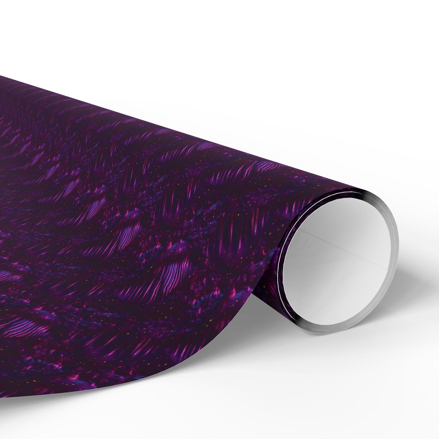 Rockstar neon psychedelic wrapping paper | Holiday Gift Wrap, Dark Teal purple