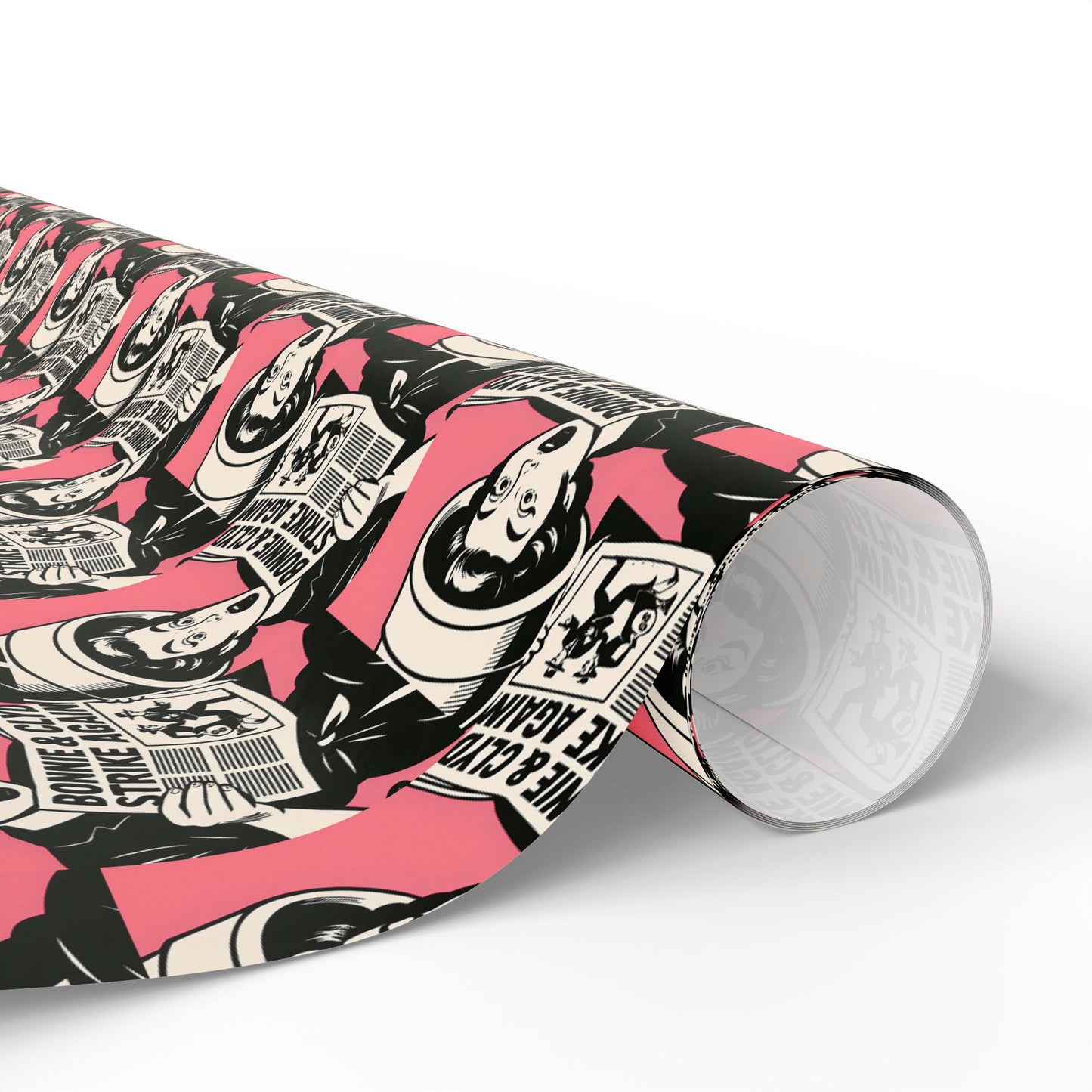 Wrapping Paper, The Heist Club Gift Wrap, Christmas Holiday Present Decoration, Birthday Party Supplies, Elegant Black and Gold Design