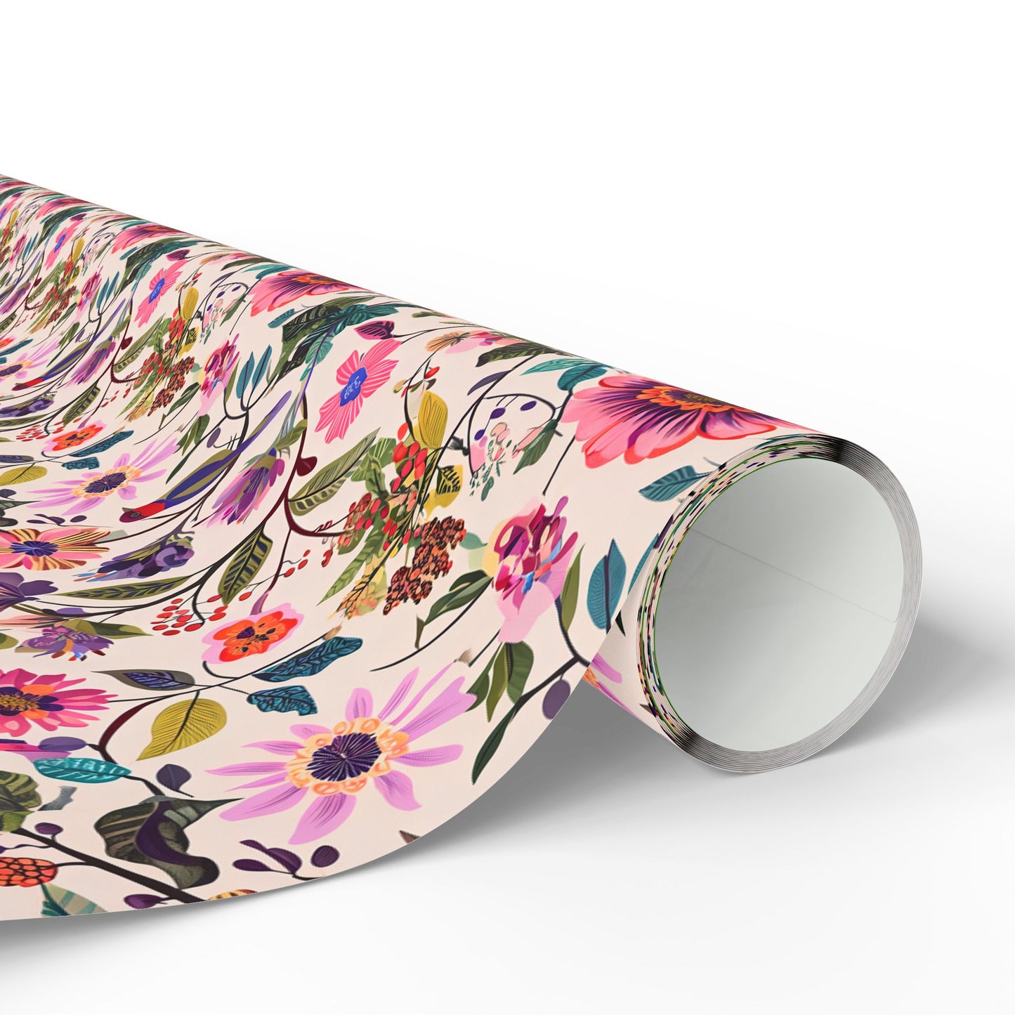 Floral Wrapping Paper, Botanical Gift Wrap for Nature Lovers, Greenery Design, Eco-Friendly Present, Holiday Gift Wrap, Decorative Paper