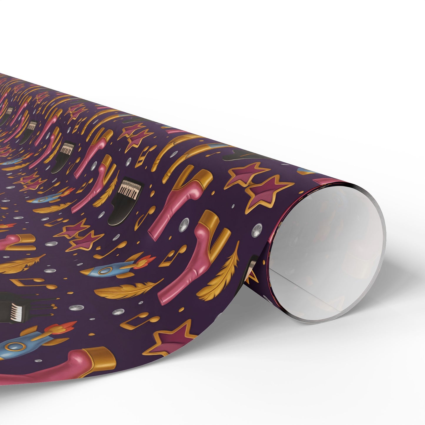 Wrapping Paper Set, Elton Gift Wrap, Music Icon Present Decor, Rock Star Birthday Party Supplies, Unique Holiday Wrappers, Retro Pop