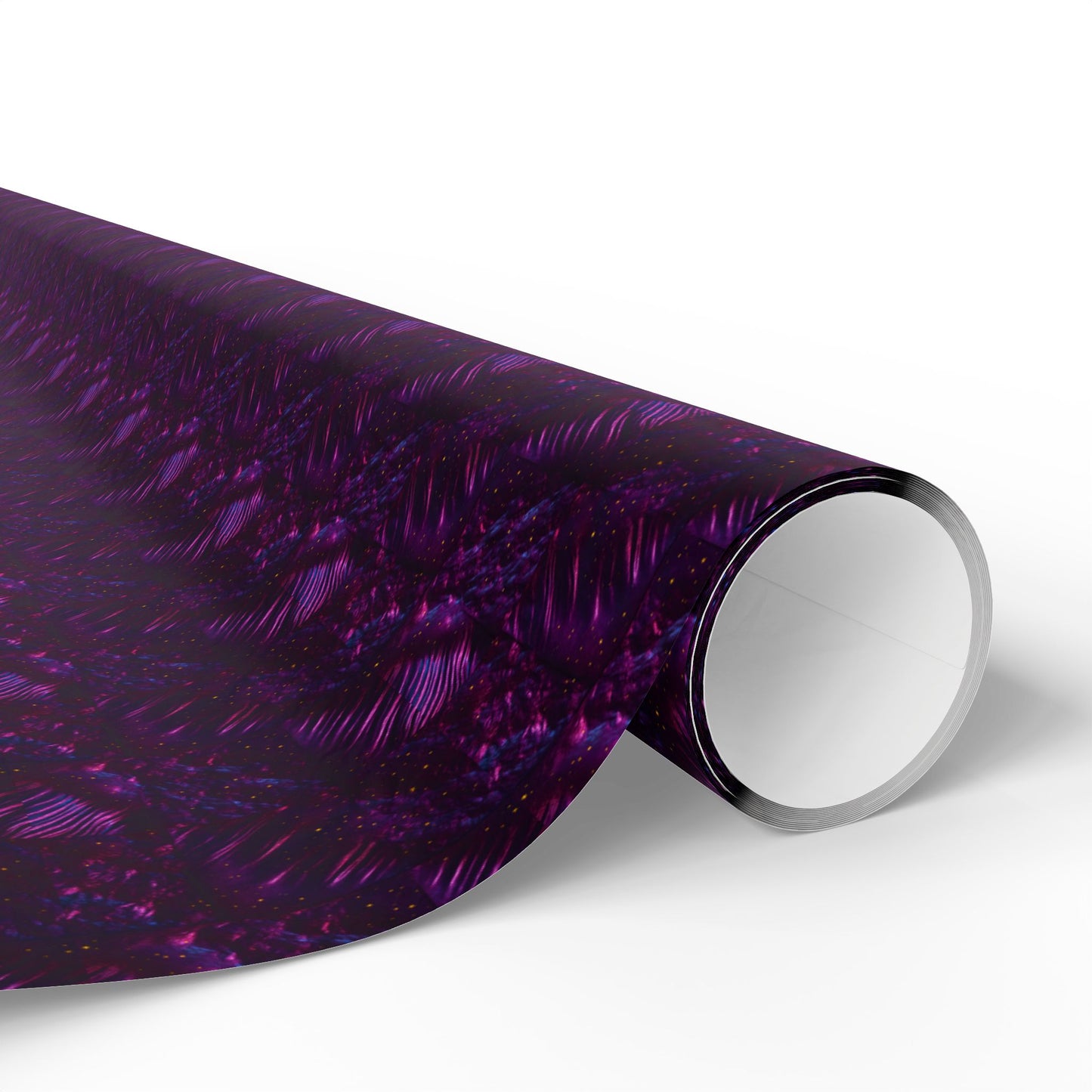 Rockstar neon psychedelic wrapping paper | Holiday Gift Wrap, Dark Teal purple