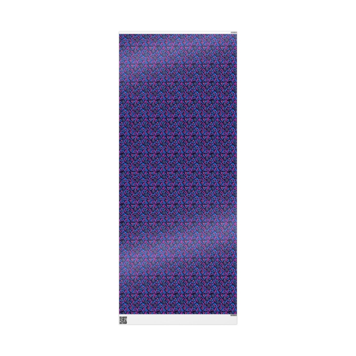 Rockstar neon glam blizzard wrapping paper | Holiday Gift Wrap, Dark Teal Red Gold