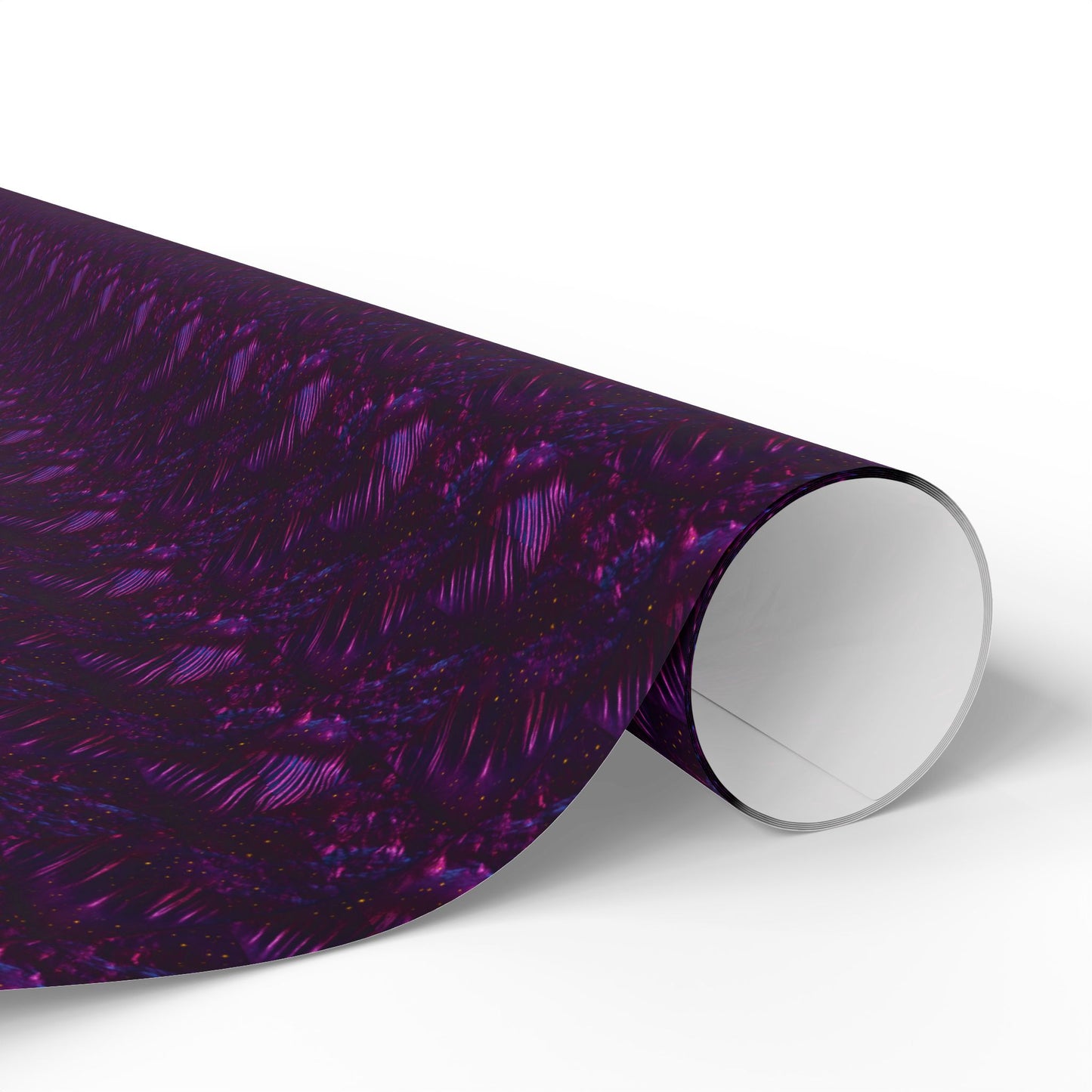 Rockstar neon psychedelic wrapping paper | Holiday Gift Wrap, Dark Teal purple