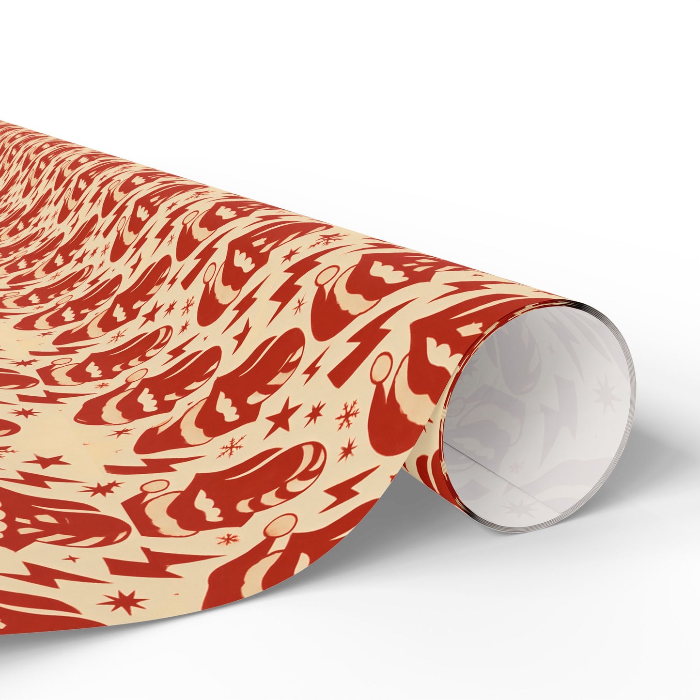 Christmas Lips and Snowflakes Wrapping Papers, Holiday Gift Wrap, Festive Present Packaging, Winter Gift Wrap Roll, Red Lips and Snowflakes