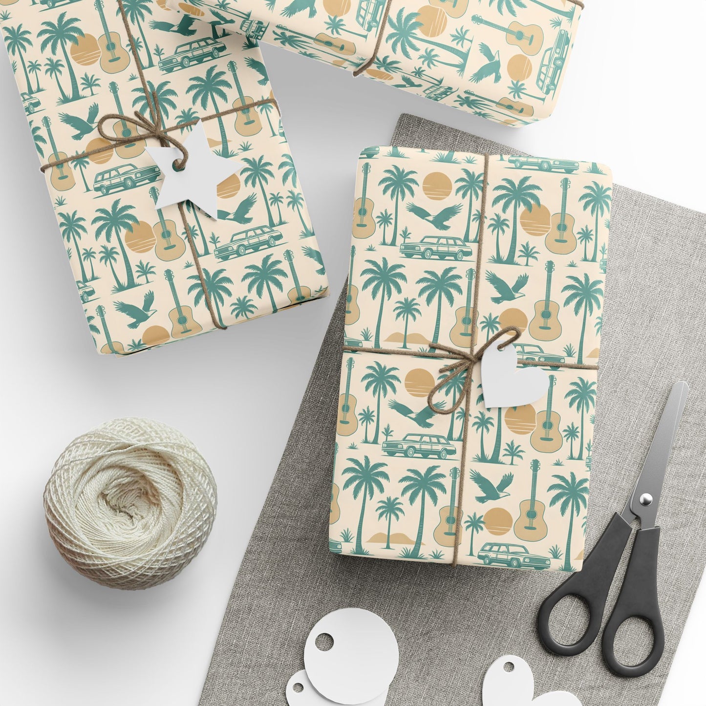 Wrapping Paper, Eagles Hotel California Gift Wrap for Music Lovers, Unique Holiday Present, Rock Band Theme Gift Packaging, Musician Gift,