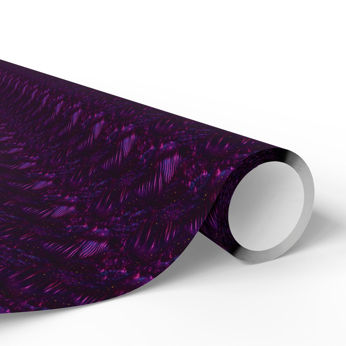 Rockstar neon psychedelic wrapping paper | Holiday Gift Wrap, Dark Teal purple