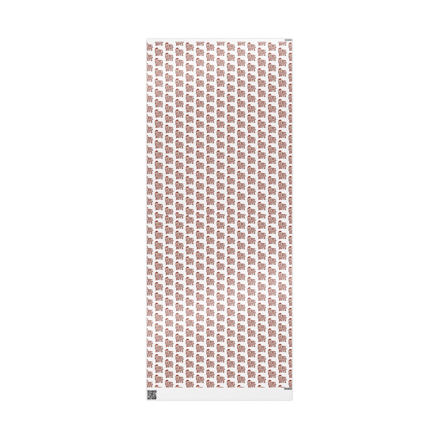 Rebel Boys Pattern Wrapping Paper | Red Typography Holiday Wrap