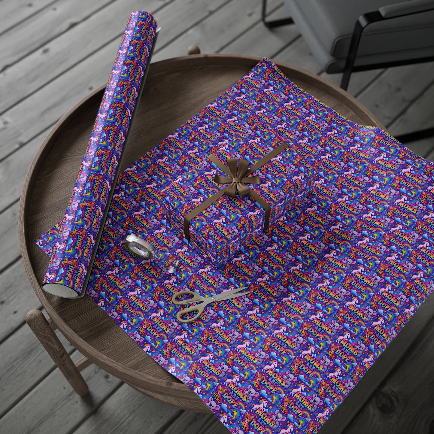 Wrapping Paper, Moms are dope The Heist Club Gift Wrap, Christmas Holiday Present Decoration, Birthday Party