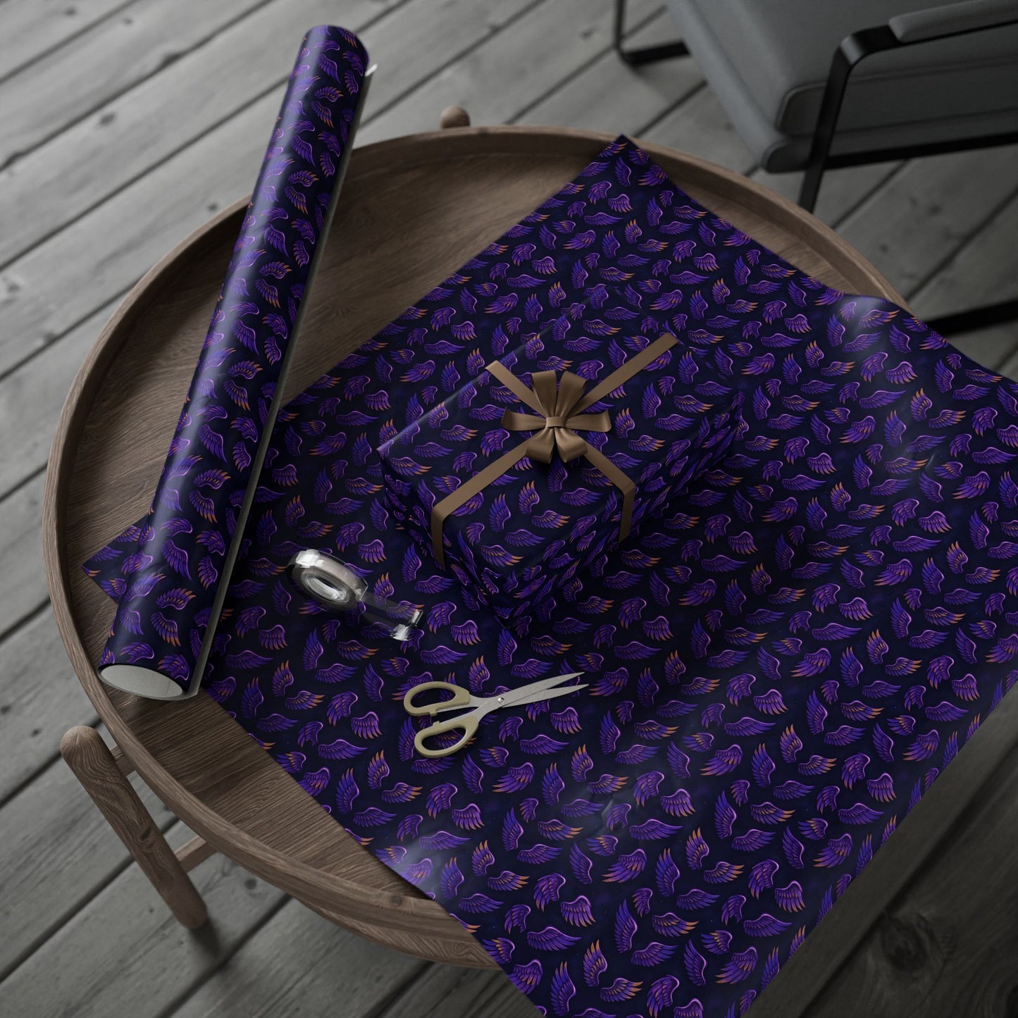 Wrapping Papers, Prince purple wings pattern, Gift Wrap Roll for Holidays, Birthdays, Special Occasions, Musician Gift Wrap, Unique